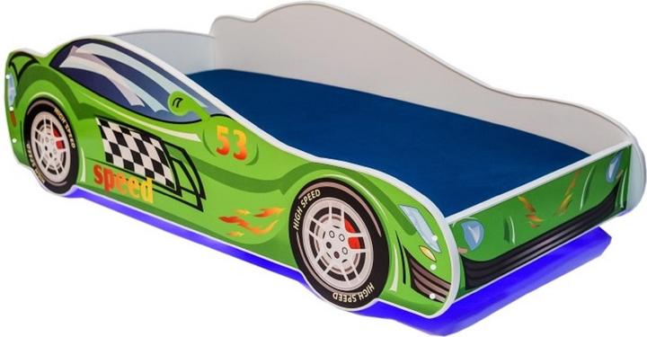 ADRK Furniture Bed met matras en verlichting LED SPEED 160x80 (160 x 80 cm)