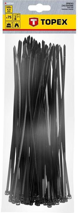 Actual product image Topex Kabelbinder 4,8 x 300 mm, 75 St., schwarz (300 mm, 1 pcs.)