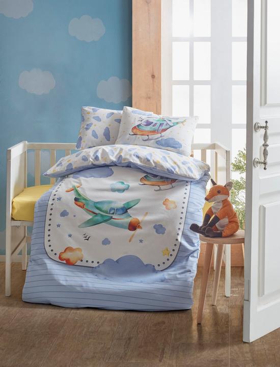 Actual product image Cotton Box Baby Bedding Air Plane (100 x 135 cm, 35 x 45 cm, 40 x 60 cm)