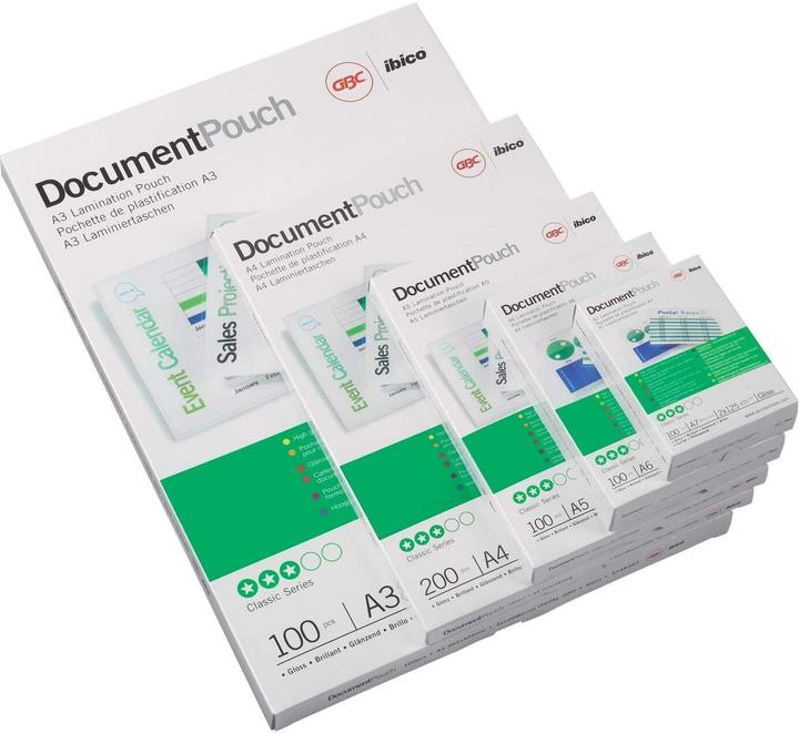 Produktbild GBC Laminierfolien in Premiumqualität (A2, 50 Stk., 125 µm)
