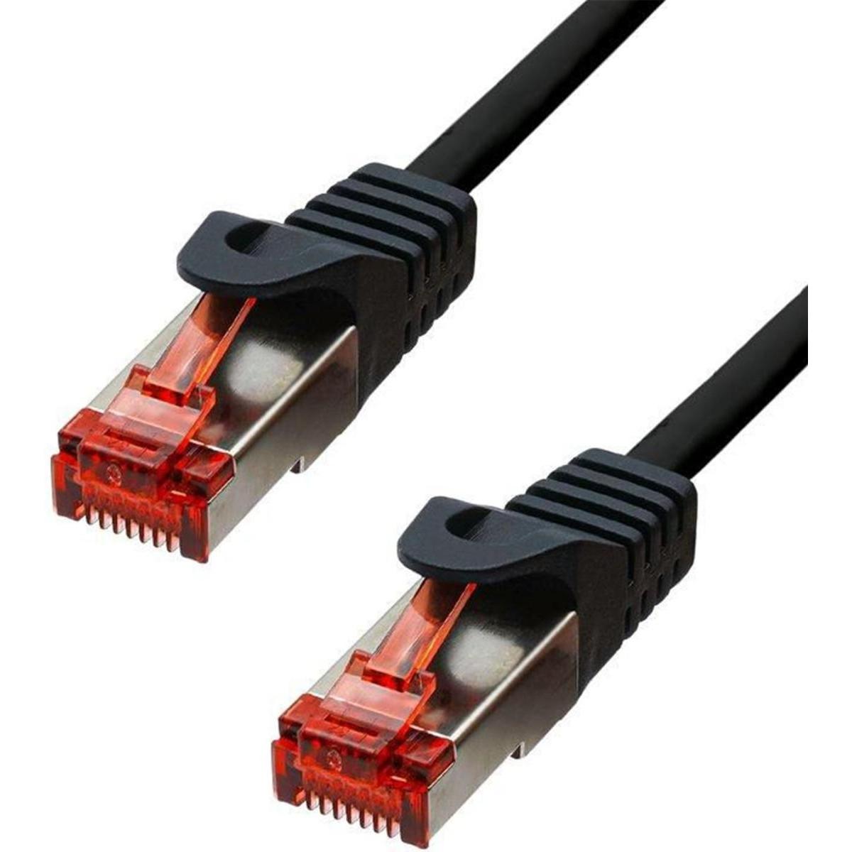 ProXtend F/UTP CAT6 LSZH AWG 26 CU Black 10M (F/UTP, CAT6, 10 m), Netzwerkkabel