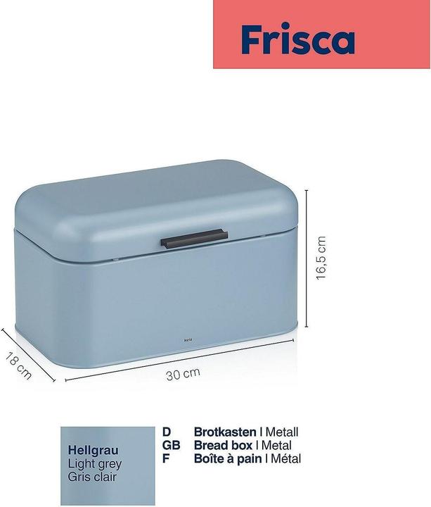 Actual product image Kela Bread box Frisca smoked blue