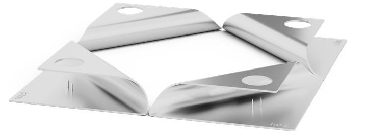 Produktbild Höfats SQUARE CANDLE silber, VE 4