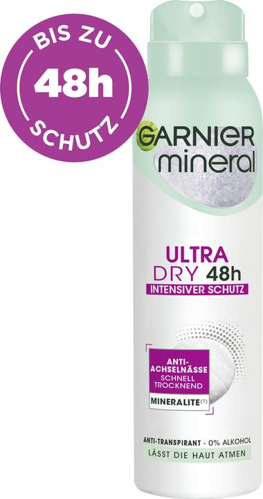 Actual product image Garnier Mineral Ultra Dry/Active Ctl (Spray, 150 ml)