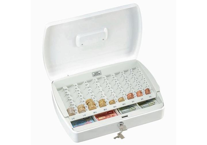 Produktbild Burg Wächter Geldkassette ZK 2307 EURO (B x H x T) 330 x 75 x 235 mm Weiss, Blau