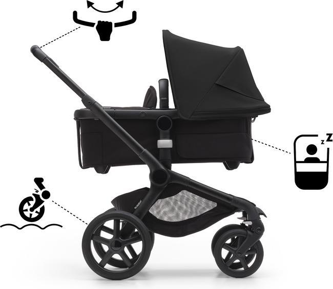 Actual product image Bugaboo Fox 5 pushchair, black/black