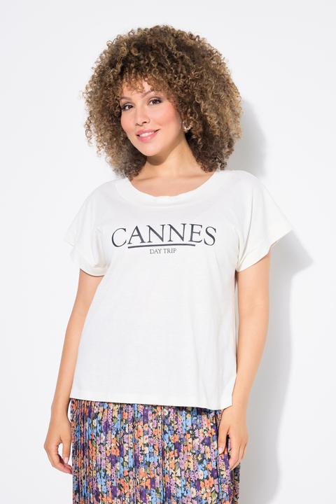 Produktbild Ulla Popken T-Shirt, Schriftmotiv, Oversized, Rundhals, Halbarm (46, 48)