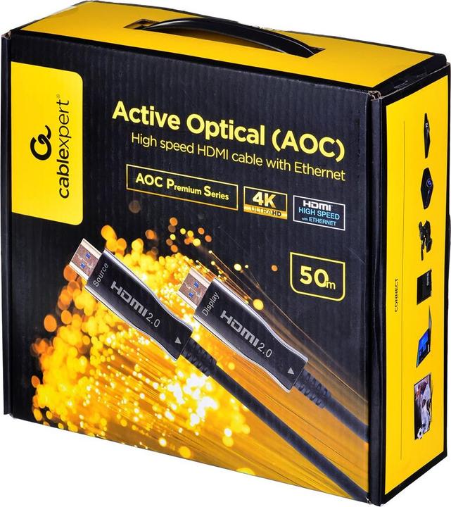 Image du produit Gembird Câble HDMi optique actif 50m (50 m)