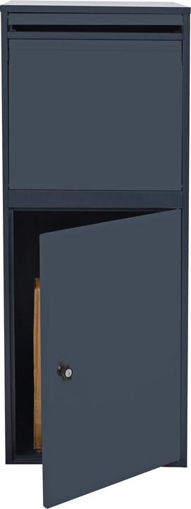 Produktbild Wiltec Paketkasten Standbriefkasten grau 41x38x102cm Paketbox Zuhause Päckchen