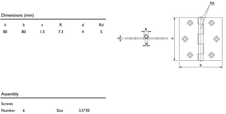 Produktbild Charmag Scharniere