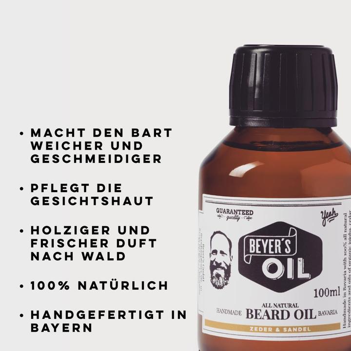 Produktbild Beyers Oil Bartöl Zeder & Sandelholz (100 ml)