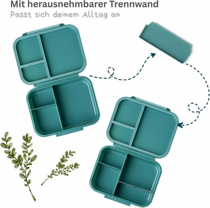 Produktbild Lekkabox Mini Classic Lunchbox mit 3 Fächern & Trenner