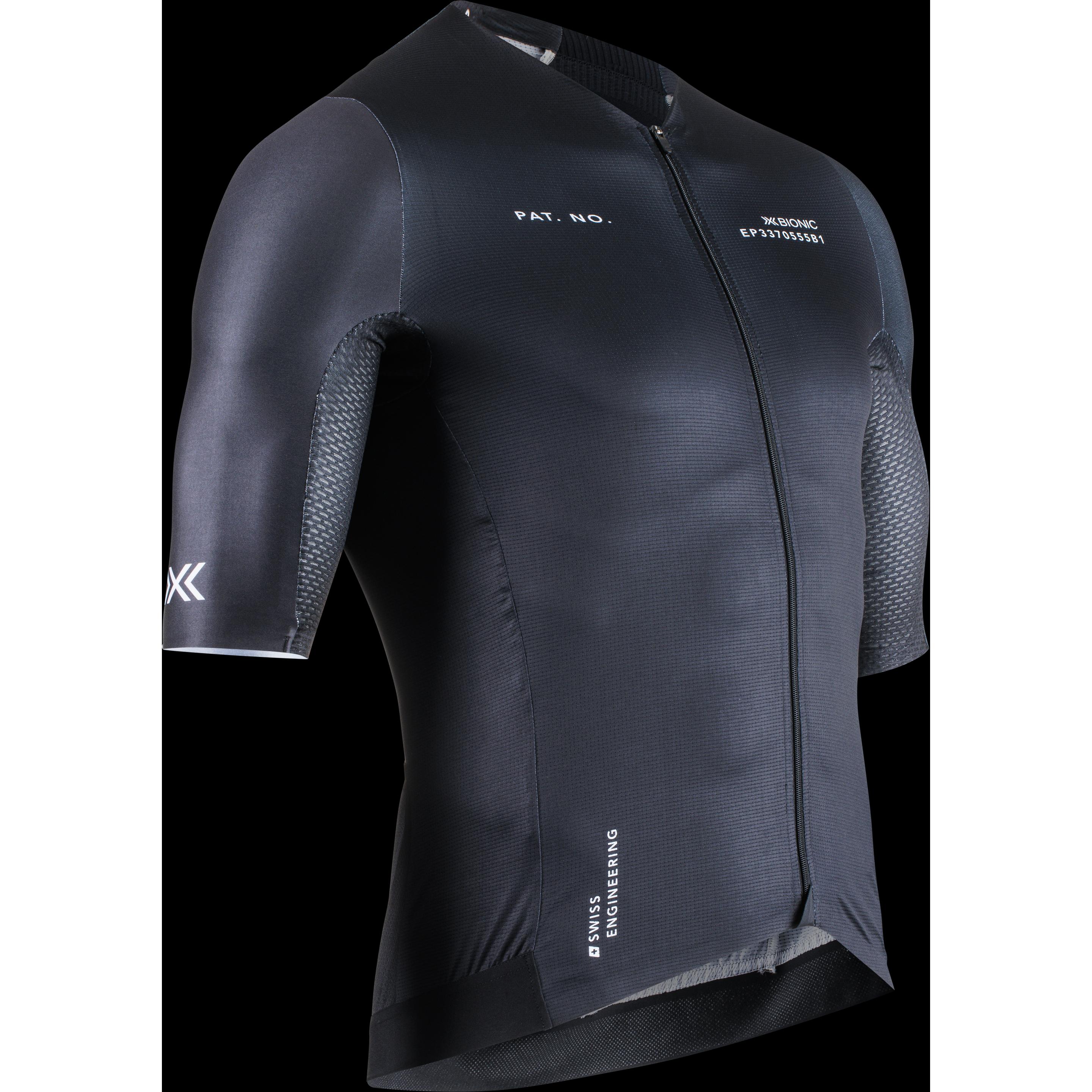 X-Bionic, Herren, Velotrikot, Men Corefusion Aero Jersey SH SL (M), Schwarz, M