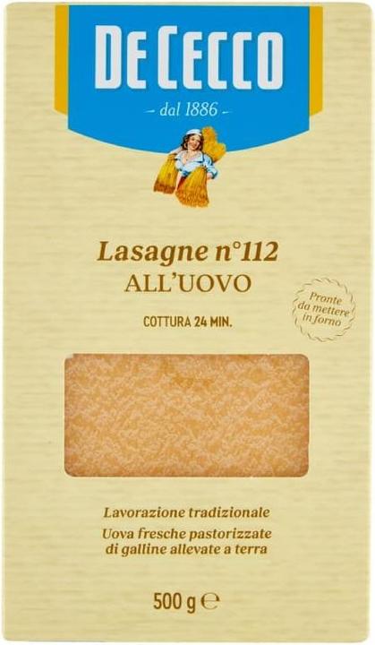Image du produit De Cecco Lasagnes aux oeufs (500 g)