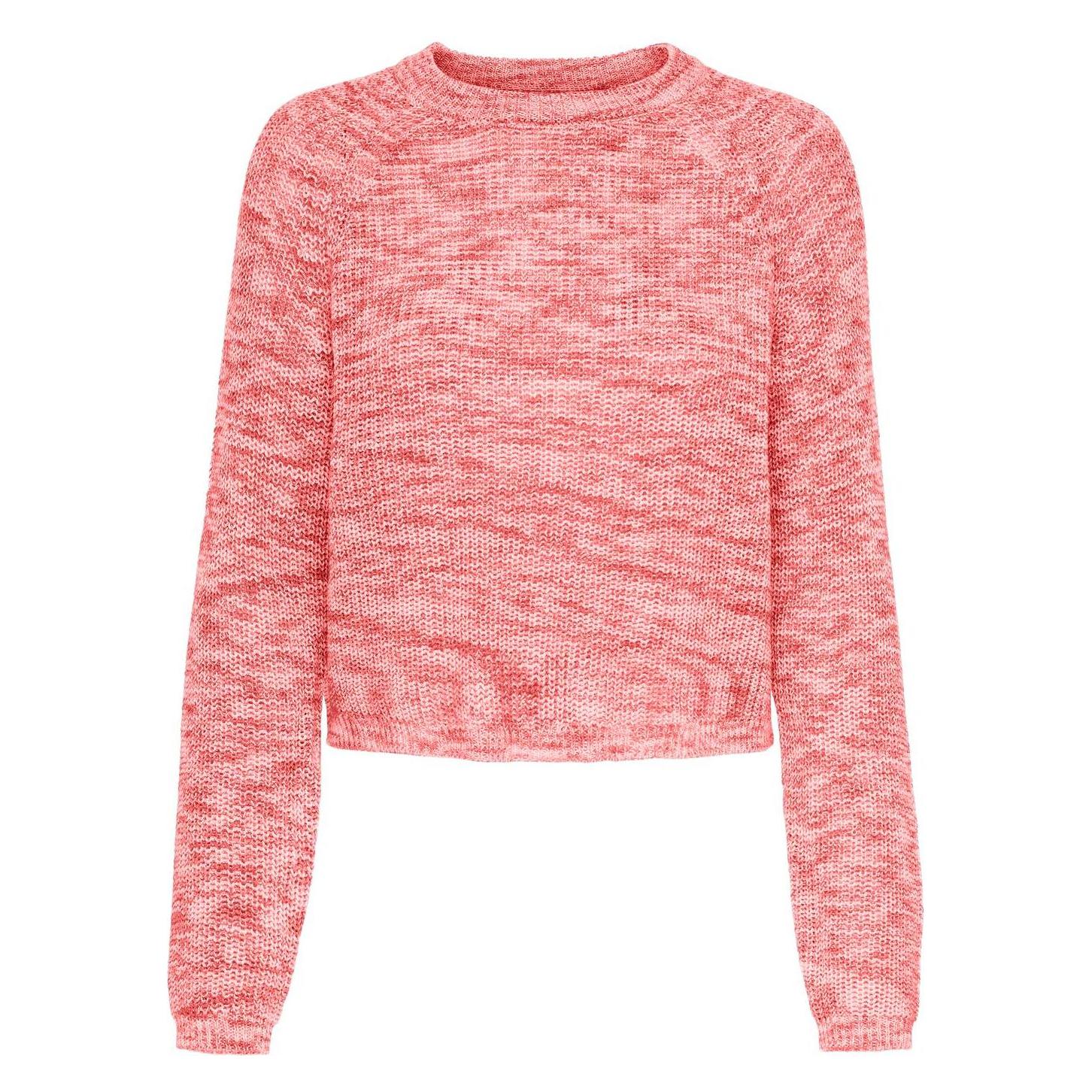 Only, Damen, Pullover, Onlnina Ls Short O-Neck Cc Knt, Rosa, (M)