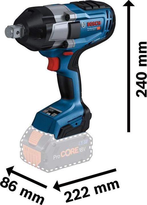 Image du produit Bosch Professional GDS 18V-1050 H (Fonctionnement sur batterie)