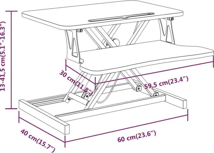Produktbild VidaXL Demetre (60 x 40 x 41.5 cm)