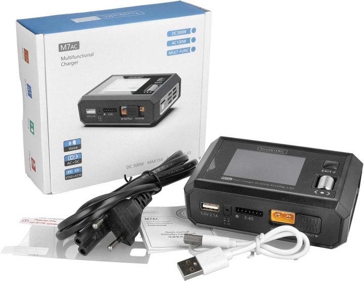 Immagine prodotto Toolkitrc Caricabatterie M7AC AC/DC 100W 1-6S