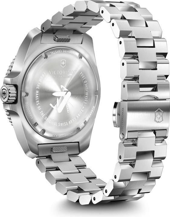 Produktbild Victorinox Journey 1884, Taucheruhr, Herrenuhr, 43 cm, Ziffernblatt blau, Edelstahl Armband silber (Taucheruhr, 43 mm)