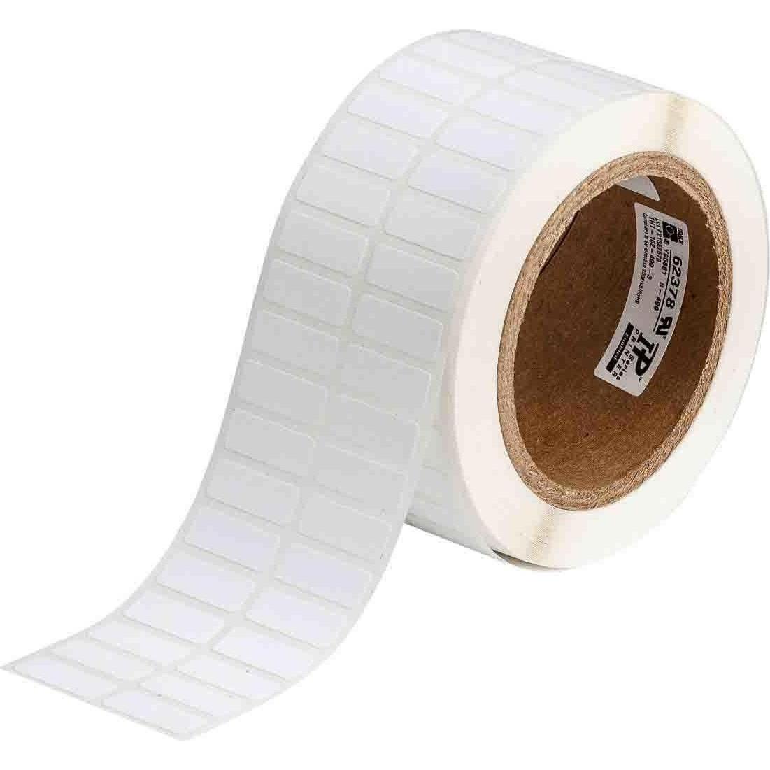 Brady, Etiketten, THT-152-499-3, Nylongewebe, Weiss, matt, 25.40 x 9.53 mm, permanent, 2-bahnig (3000 E.)