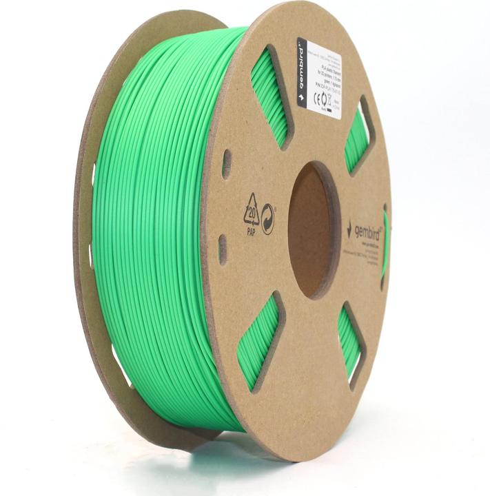 Produktbild Gembird Filamentcassette PLA schmale Spule (PLA, 1.75 mm, 1000 g, Grün)