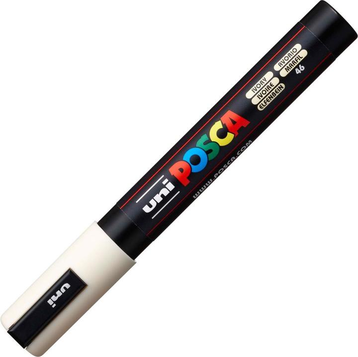 Produktbild Posca Marker PC-5M Rundspitze (Elfenbein, 2.50 mm, 1 x)