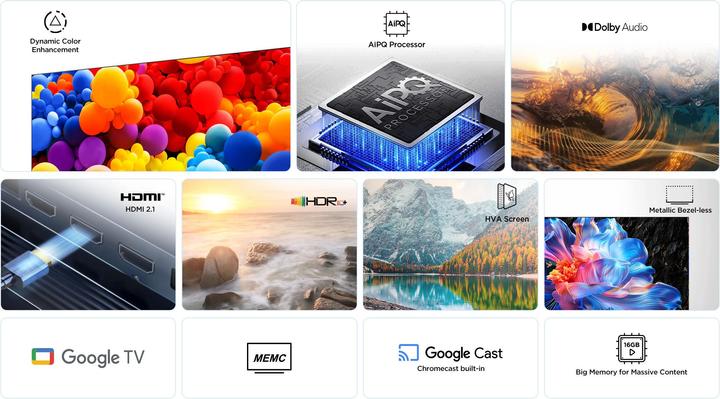 Produktbild TCL 75P6K (75", LED, 4K, 2025)