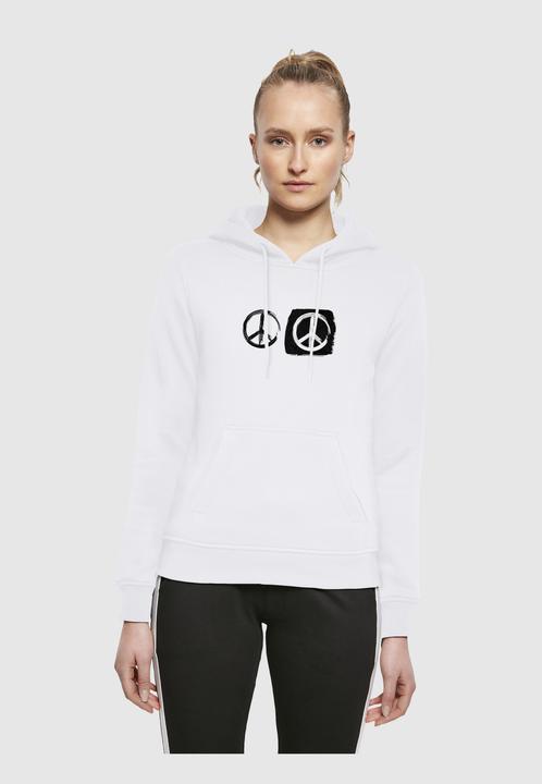 Produktbild Merchcode Ladies Peace - Double Peace White Hoody - 161547 (S)