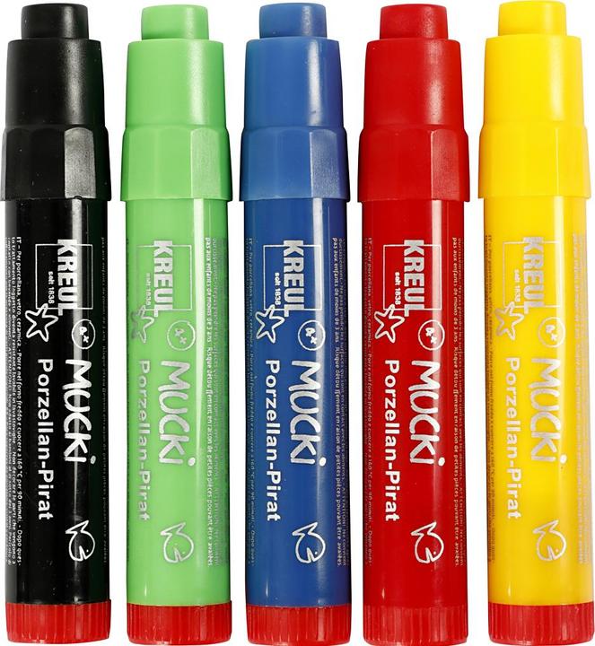 Produktbild Mucki Porzellan-Pirat (Yellow, Blue, Black, Green, Red)