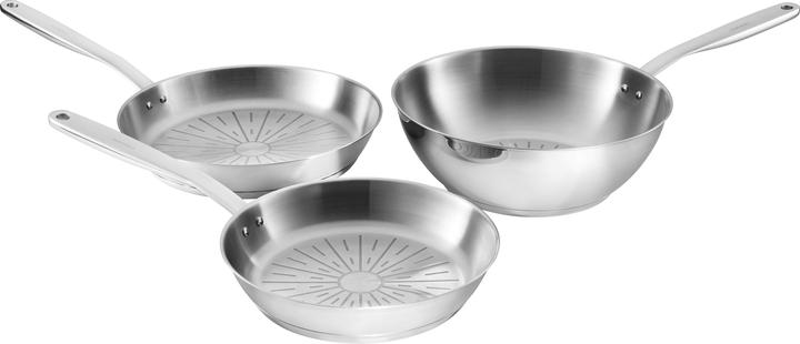 Actual product image Fiskars All Steel Pure Frying Pan 28cm (28 cm, Frying pan, Stainless steel)