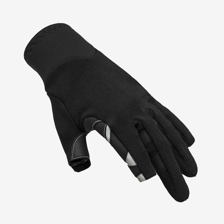 Actual product image Tribord Segelhandschuhe Damen/Herren Zweifinger Sailing 900 schwarz (XL)