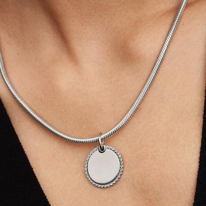 Immagine prodotto Pandora Engravable Round Tag Pendant Sterling silver (Argento 925)