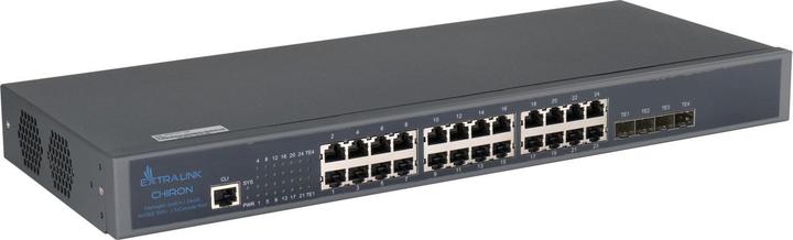Productafbeelding Extralink Chiron | Switch | 24x RJ45 1000Mb/s, 4x SFP+, L3, beheerd (24 ports)