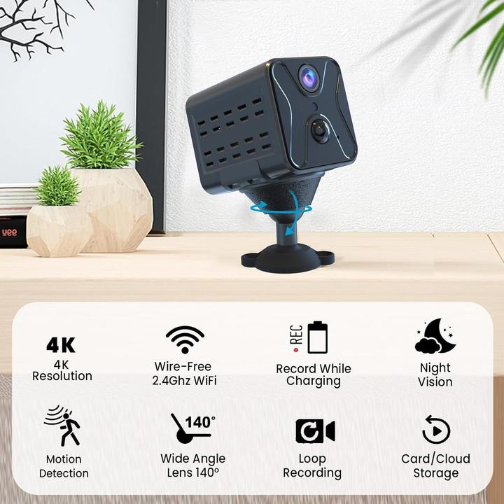 Produktbild Javiscam Mini-Überwachungskamera mit Nachtsicht und Bewegungsmelder