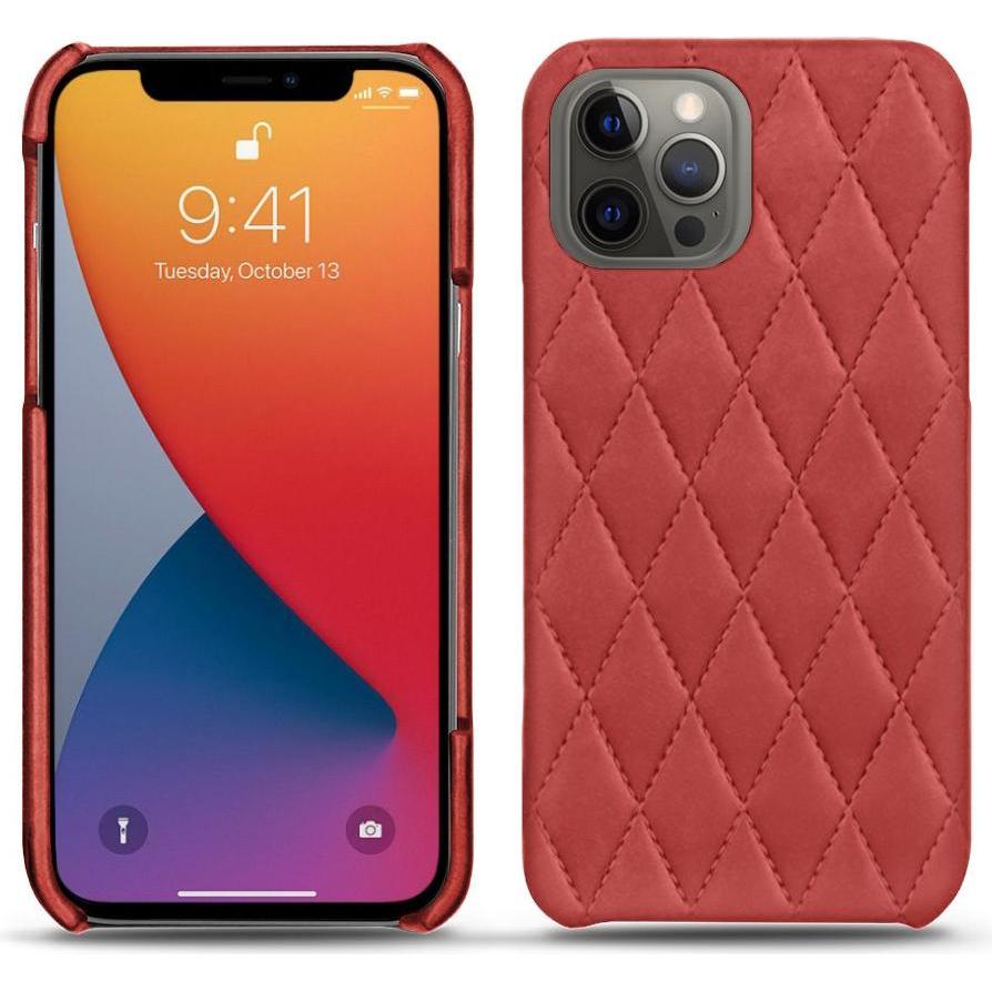 Noreve Lederschutzhülle (Apple iPhone 13 Pro Max), Smartphone Hülle, Rot