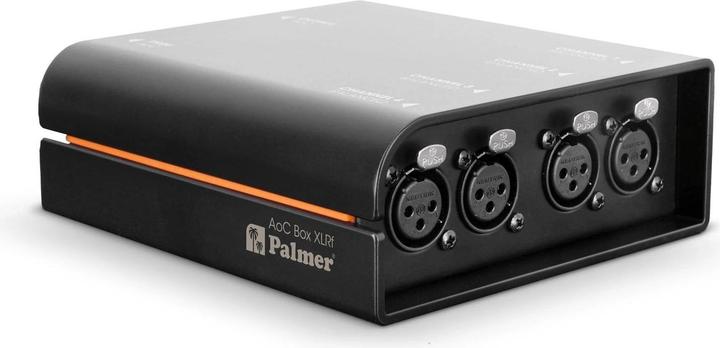 Produktbild Palmer Audio AoC Box XLRf - Audio over Cat Box von etherCON auf 4 x XLR female (Winkeladapter)