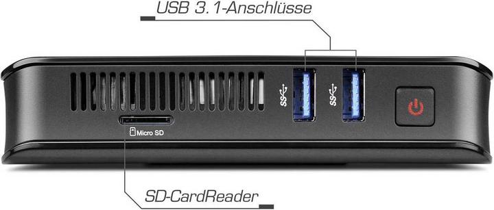 Produktbild CSL Narrow Box Ultra HD Compact (4 GB, Intel Celeron N4100)