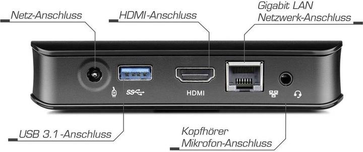 Produktbild CSL Narrow Box Ultra HD Compact (4 GB, Intel Celeron N4100)
