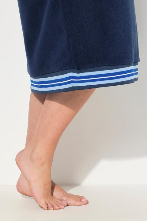 Produktbild Ulla Popken Loungewear-Fleecekleid, Kapuze, Stickerei, Langarm (46, 48)