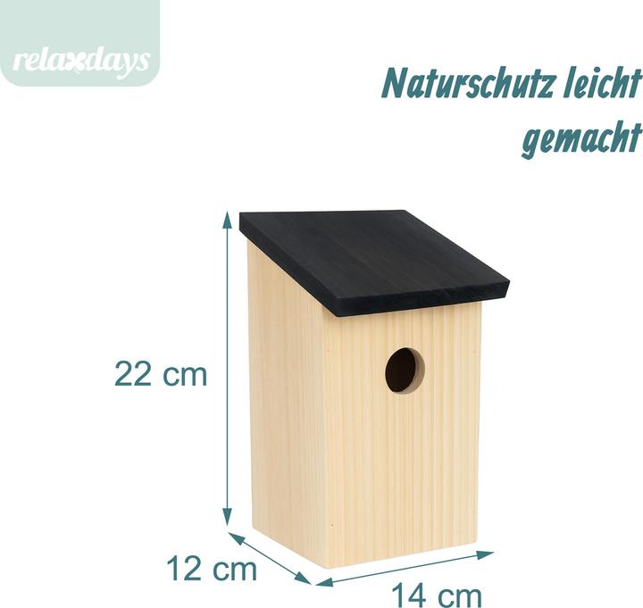 Produktbild Relaxdays 4x Nistkasten