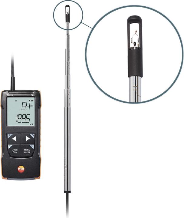 Immagine prodotto Testo 425 Anemometro da 0,01 a 30 m/s