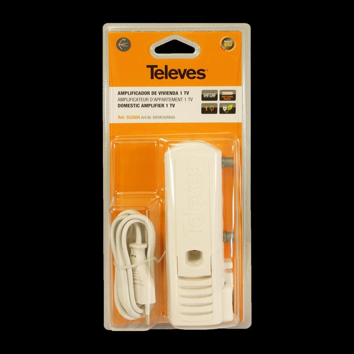 Produktbild Televes BK-Verstärker 35dB RK KROK35RK65 5-65MHz PST+Entzerrer 553504