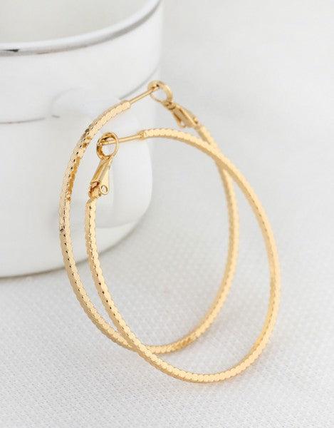 Actual product image Hermex Gold plated LUXURY earrings - Gold (Copper alloy)