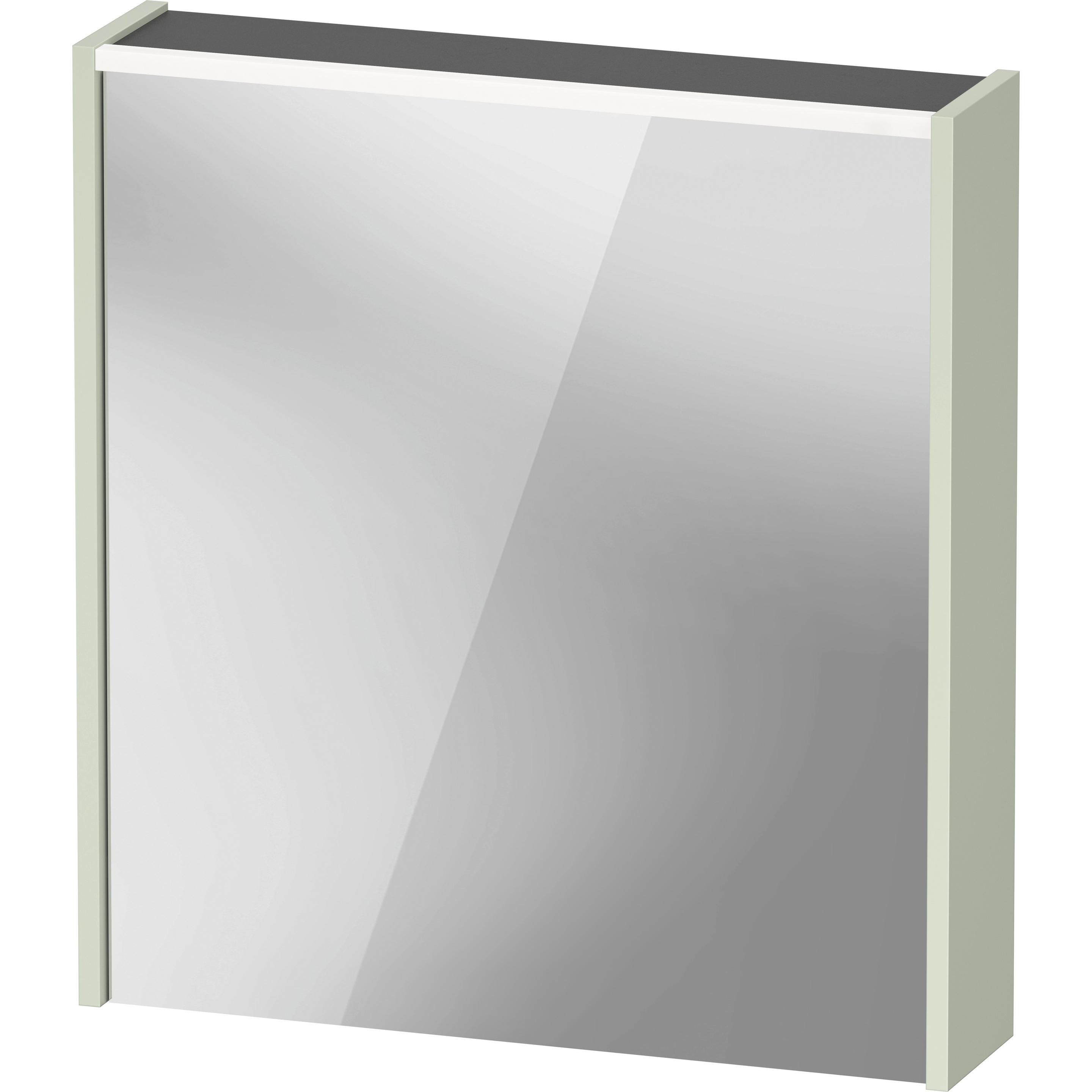 Duravit, Spiegelschrank, D-Code Spiegelschrank, Steckdose Typ E (FR, BE), 1 Tür mit Anschlag rechts, LED-Lichtfeld o