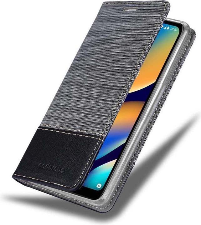 Produktbild Cadorabo Book Jeans Optik Cover (Wiko View 3 Lite)