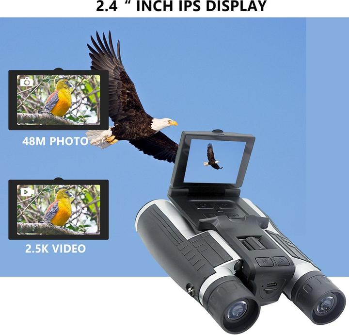 Produktbild Wellcraft Feldstecher mit Kamera und Display (12 x, 32 mm)