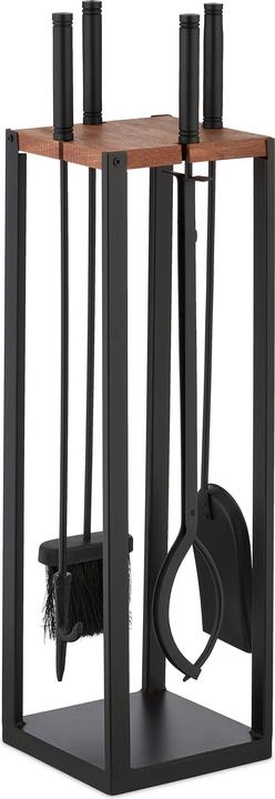 Relaxdays Set de 5 couverts de cheminée (20 x 20 x 78 cm)