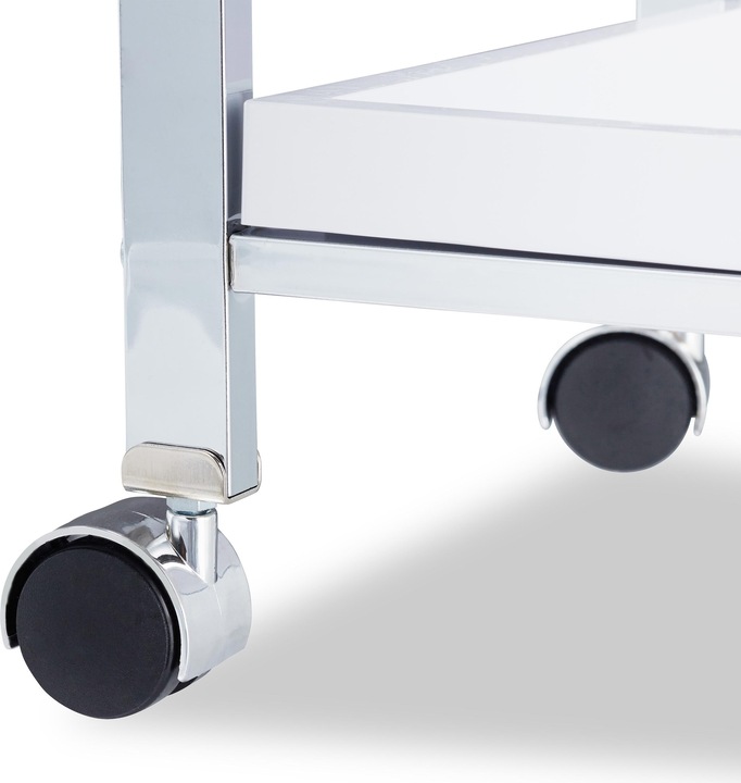 Actual product image Relaxdays Serving Trolley with 3 Removable Trays