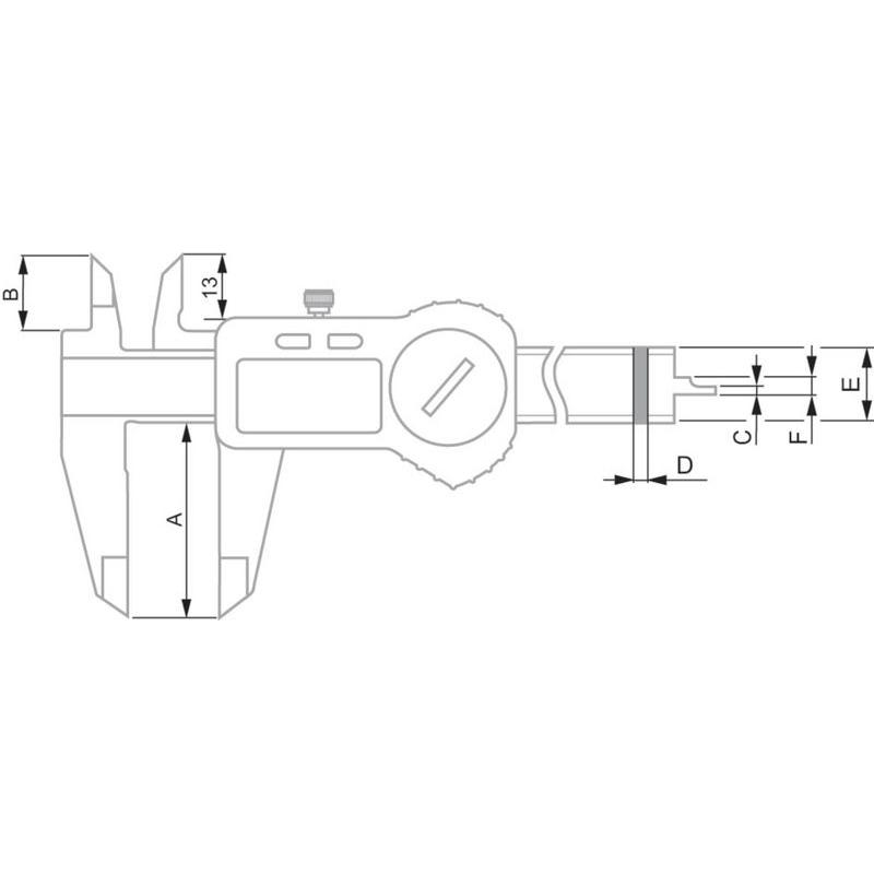Thumbnail - Tesa, Messlehre, Messschieber (15 cm)