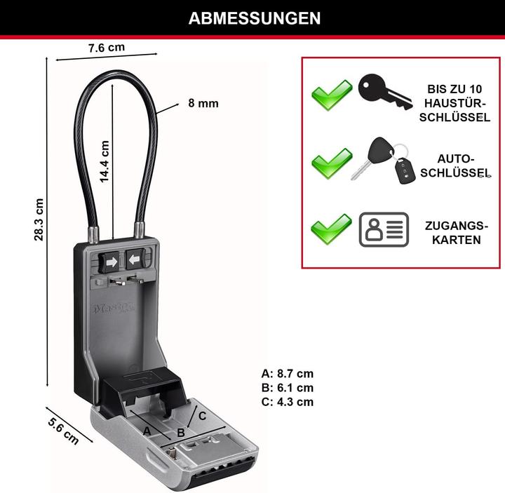 Actual product image Master Lock Key box with removable bracket 5482EURD